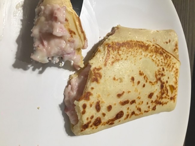 Réaliser des crêpes maison au jambon